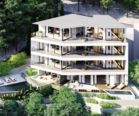 Luxury apartment for sale in Opatija with sea view in Croatia