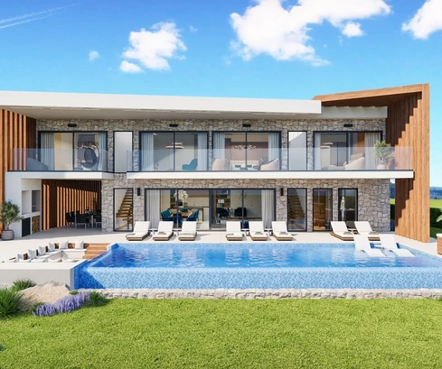 Kastelir: Moderní vila s výhledem na moře, jedinečně navržená pro luxusní bydlení