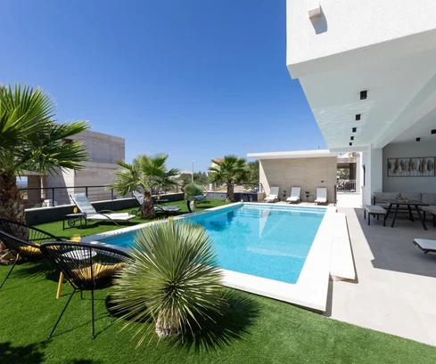 Primošten, beautiful villa with pool and sea view, 311.56 m²