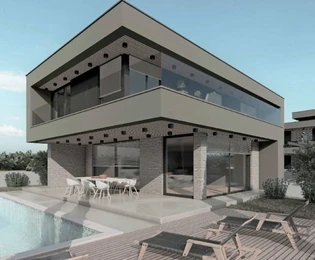 Modern villa medencével eladó Ližnjanban Horvátországban