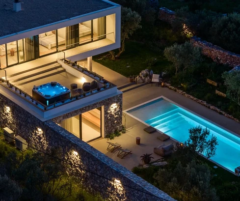 Vila na Šolte s panoramatickým výhľadom na predaj v Chorvátsku