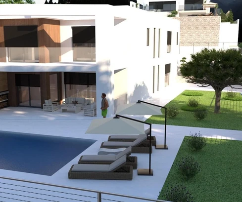 Villa de luxe à vendre avec piscine et vue mer en Croatie