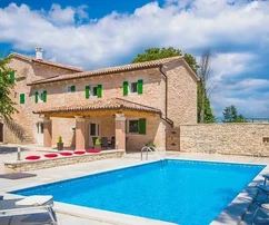 ISZTRIA, ŽMINJ – Kivételes kővilla medencével