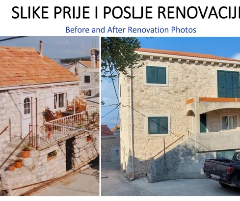 Brac, Sutivan, old stone house in the town center, 40 m from the sea