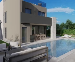 Villa moderna in vendita a Parenzo con vista sul mare in Croazia
