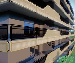 Zadar, Vruljica, moderno appartamento con due camere da letto e due terrazze, 6° piano, 87,84 m², a 250 m dal mare