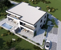 Vodice – działka z projektem budynku z 4 apartamentami