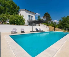 Novaki Pazinski, Istria: Secluded modern villa with swimming pool