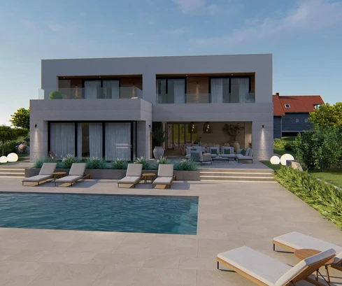 Primošten, moderní vila s bazénem a výhledem na moře, 314,1 m²