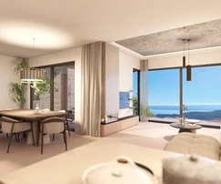 Omiš, Gata, villa con piscina y hermosas vistas al mar