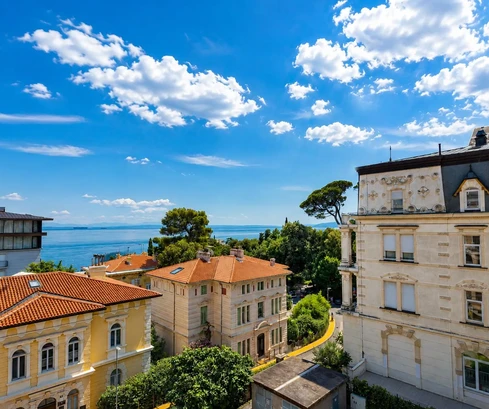 Opatija, center, luxury penthouse of 220 m² with rooftop terrace and two parking spaces