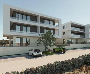 Zadar, Vinjerac, dvosoban stan A4, pogled na more, 1. kat