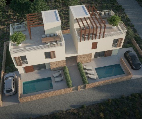 Tribunj Maisons jumelées modernes avec piscines à vendre