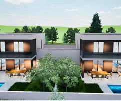 Водице - НОВОЕ СТРОИТЕЛЬСТВО - Дом S1 с бассейном и гаражом, 650 м от центра