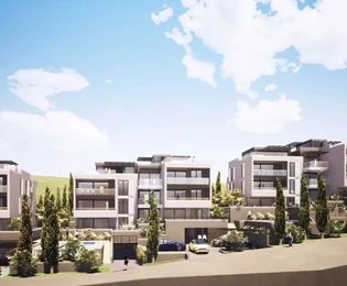 Trogir, Saldun, apartamento de 3 habitaciones, 103 m2, obra nueva, vista al mar, piscina