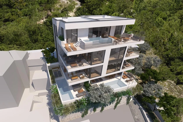 Apartamento de lujo con piscina en venta en Dugi Rat, Croacia