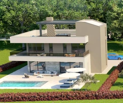 Moderna villa con piscina en venta cerca de Poreč en Croacia
