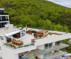 Opatija, Volosko, attico di lusso 267 m², terrazza panoramica con jacuzzi