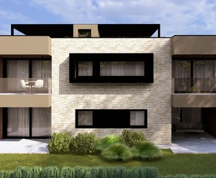 Istria, Porec: Modern apartment with roof terrace