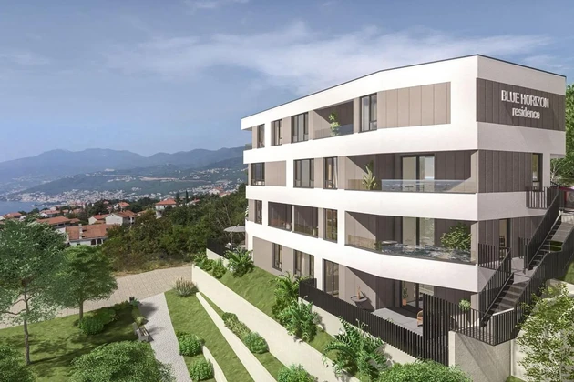 Kastav, Resetari, Blue Horizon Residence, modern háromszobás lakás új épületben, 98 m²