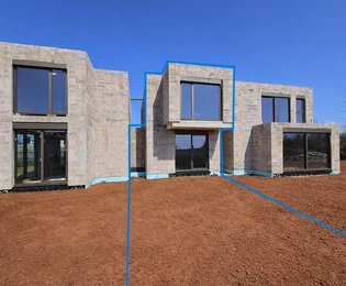 Poreč, okolí, moderní dům špičkové výstavby se zahradou a 2 ložnicemi, vynikající cena