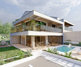 Exklusive Luxusvilla 193 m2 mit Pool in moderner Resortanlage nahe dem Meer