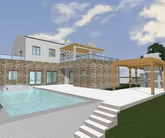 Višnjan, Istria: Terreno edificabile con vista mare, permesso