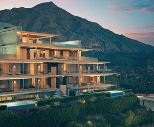 Apartamentos modernos de lujo con vistas al mar en Benahavís