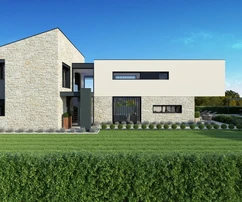 Isztria, Poreč, modern villa tengerre néző kilátással
