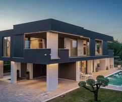 Istria, Krnica: Modern villa with sea panorama