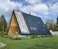 Mrkopalj, Sunger, maison moderne en A dans la forêt avec sauna
