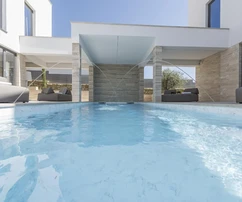 Zadar, Complexe exclusif de deux villas en bord de plage avec vue panoramique sur la mer