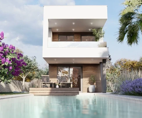 VILLA INDIPENDENTE NUOVA CON PISCINA, IN POSIZIONE TRANQUILLA!