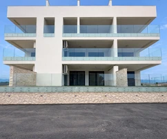 Pag, Povljana, appartamento duplex con vista mare, 122,39 m²