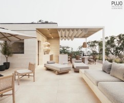 Villa moderna di lusso con terrazza sul tetto vicino a Zara e vista mozzafiato sull'arcipelago