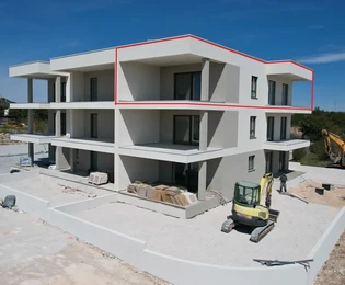 Udoban stan na drugom katu s panoramskim pogledom na more - Vodice