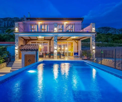 Maison avec vue sur la mer à Jablanac