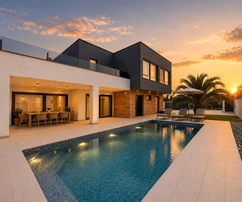 Pula, Veli Vrh - Wunderschöne moderne Familienvilla mit beheiztem Pool, Fitnessraum, Sauna und Konoba