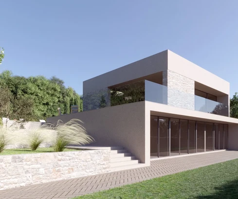 Isztria, Trviž, Modern, környezetbarát otthon lenyűgöző kilátással