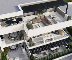 Trogir, 1 hálószobás lakás, 51 m2, 1. emelet, nagy loggia, új építésű, kiváló elhelyezkedés