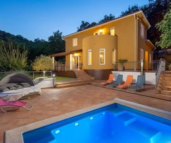 Krásná vila s bazénem a výhledem na moře, Istrie, Opatija