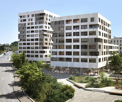 Modern lakás Split Lorában, tengerre néző panorámával eladó Horvátországban