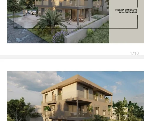 Apartment under construction, 1st floor, 100 m to the sea