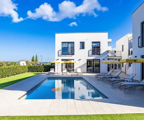 Istrie, Volme - villa exclusive avec vue sur la mer, 126,54 m², piscine commune