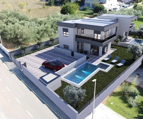 Moderný dvojdom na predaj v Meduline v Chorvátsku