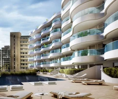Nowoczesne apartamenty z widokiem na morze i port w Fuengiroli