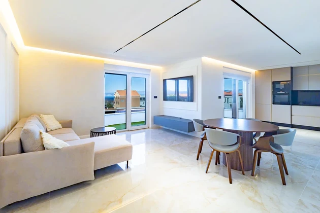 Luxury three-bedroom apartment for sale in Malinska new development in Croatia
