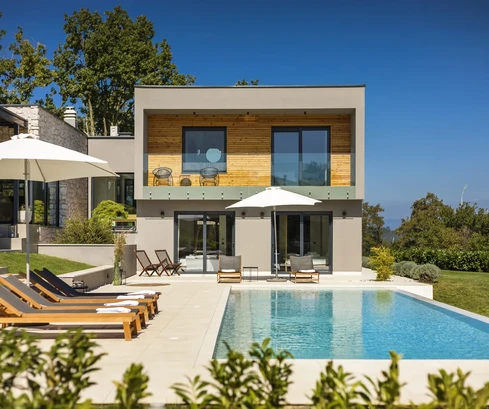 Istria, Buje – Villa di lusso con vista panoramica
