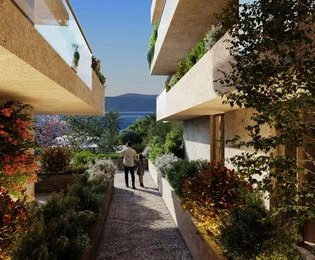 Zweizimmerwohnung mit Terrasse in Podstrana zu verkaufen in Kroatien