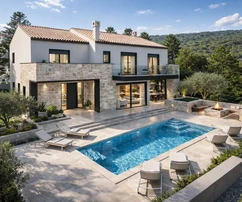 NEUE LUXUSVILLA MIT MEERBLICK IN ATTRAKTIVER LAGE, 200 M VOM STRAND ENTFERNT!